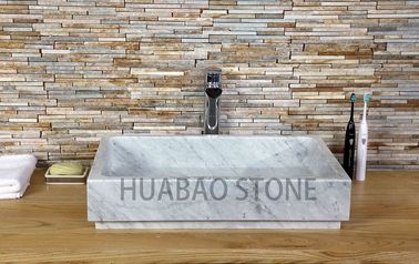 Large Kitchen  Natural Bowl Stone Sink Basin Faucet Beautiful Table Top Installed