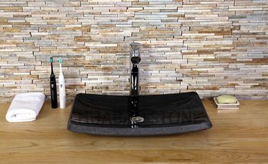 Black Granite Polished Stone Sink Basin Multiple Styles Contemporary Design