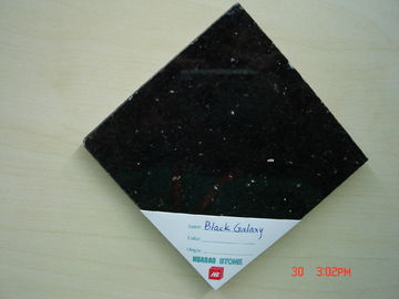 Black Galaxy Granite Slab Tiles Polished Honed For Indoor Outdoor Wall Stairs Floor