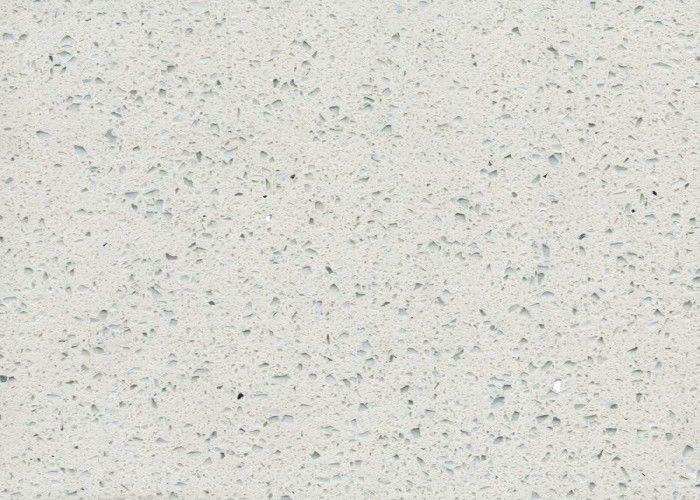 Grey Quartz Floor Tiles White Impact Resistant Hard Material Prefabricated