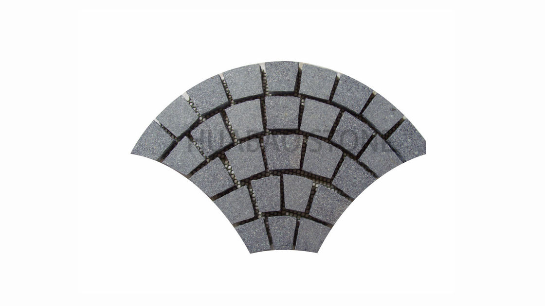 Durable Strong Black Paving Stones High Foot Traffic Areas Applied Long Last Time