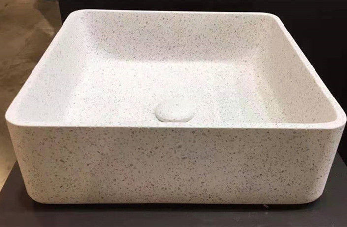 Custom Bathroom terrazzo stone sink basin various colors inorganic basin