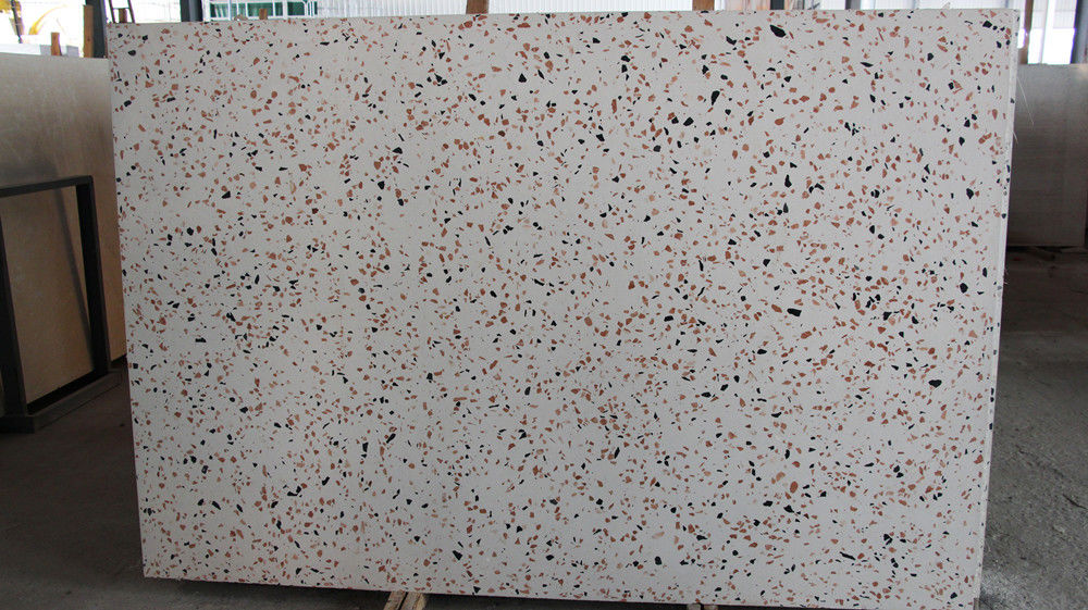 High Density Inorganic Terrazzo Slab Tiles Artificial Stone Indoor Outdoor