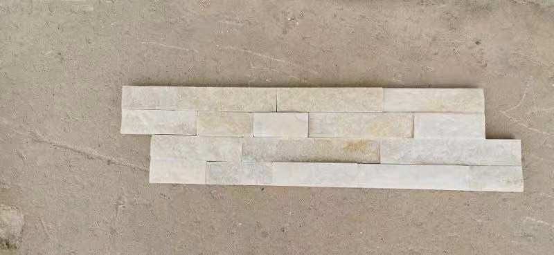 Slate Cultured Stone Wall Panels White Quartzite For Interior Exterior