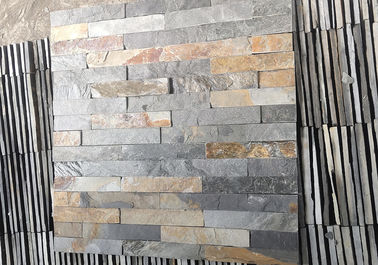 Natural Slate Cultured Stone Panels Rust Stone For Indoor Outdoor Wall